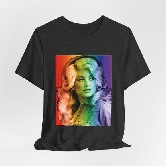 Gildan Other - Dolly Parton Unisex Rainbow Graphic T-Shirt